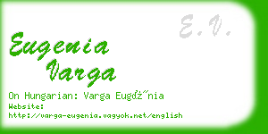 eugenia varga business card